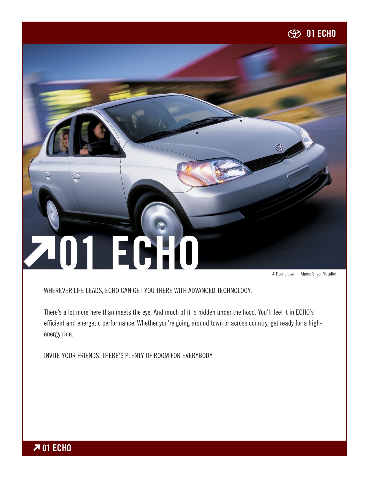 2001 Toyota Echo Brochure